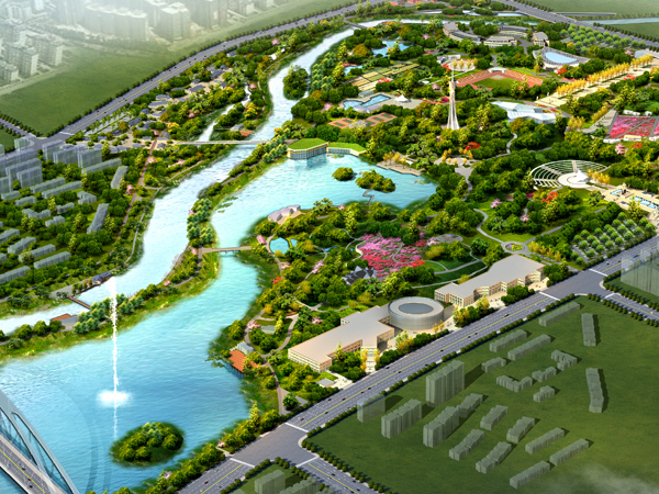 西安常宁新区河湿地公园ppp项目开工
